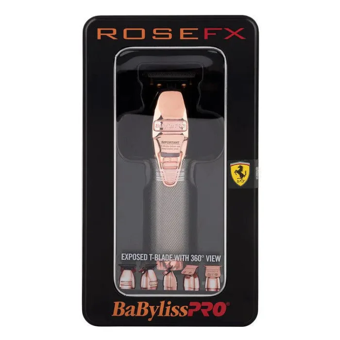 Babyliss PRO Rose GoldFX Skeleton Lithium Trimmer - B787RA