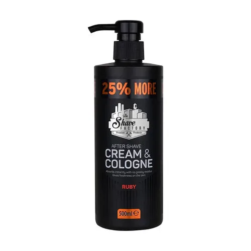 The Shave Factory Cream & Cologne Ruby 500ml