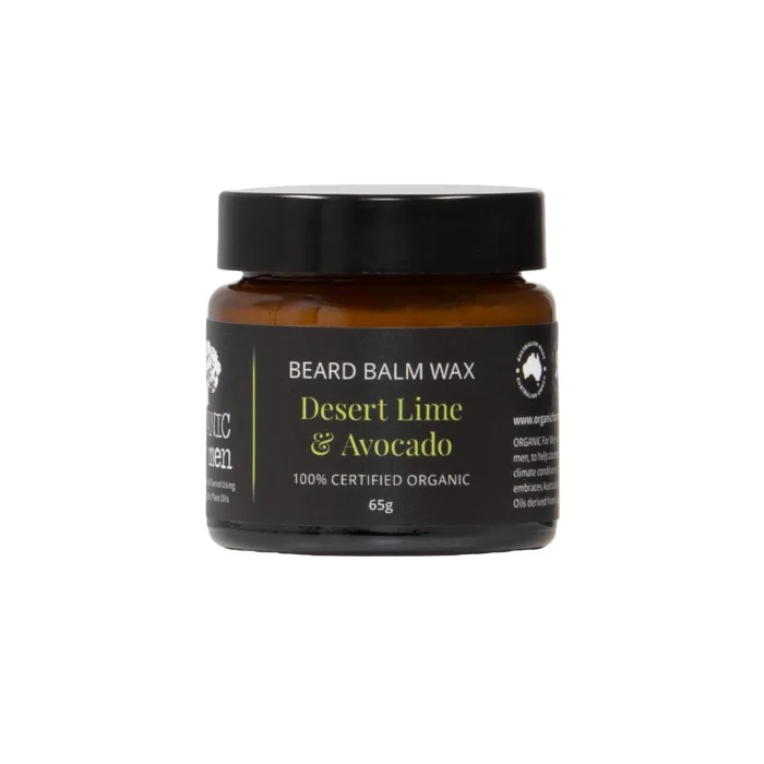 Organic For Men Beard Balm Wax Lime & Avocado 65g