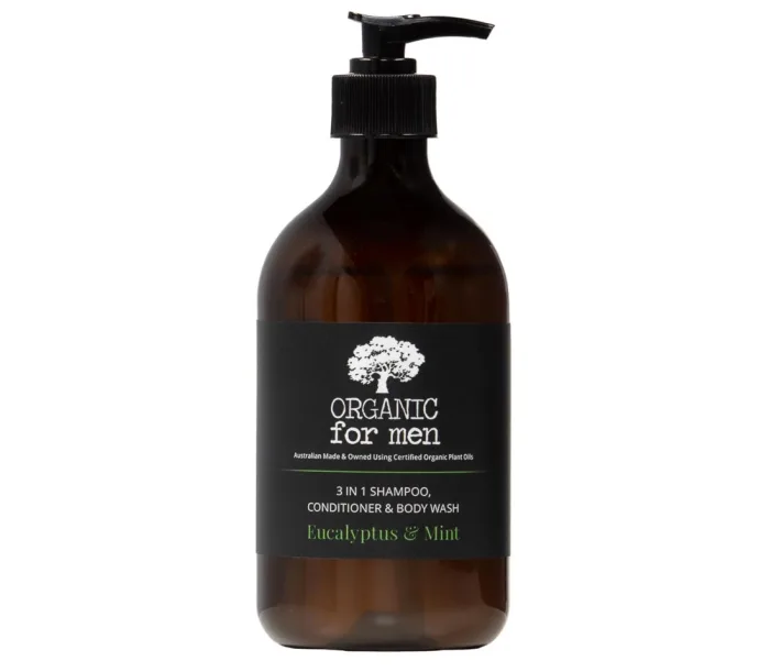Organic For Men 3 in 1 Shampoo, Conditioner & Body Wash 500ml