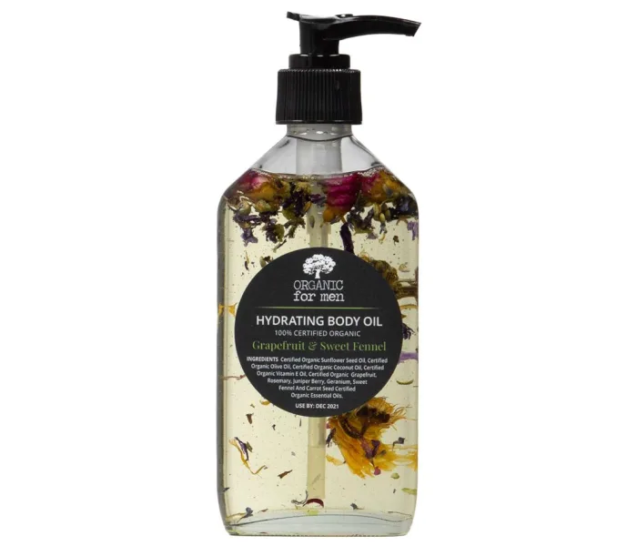 Organic For Men Hydrating Body Oil 200ml