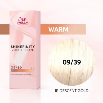 Wella Shinefinity 09/39 Very Light Blonde Gold Cendre - 60ml