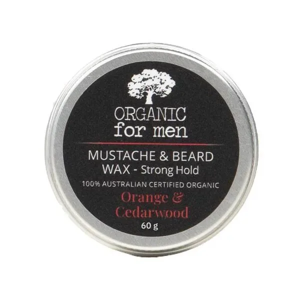 Organic For Men Moustache & Beard Wax 60g