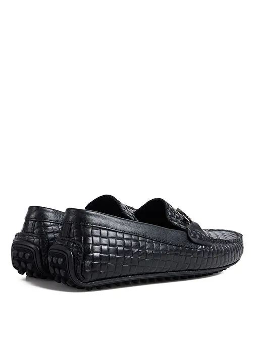 Siyah Erkek Deri Loafer